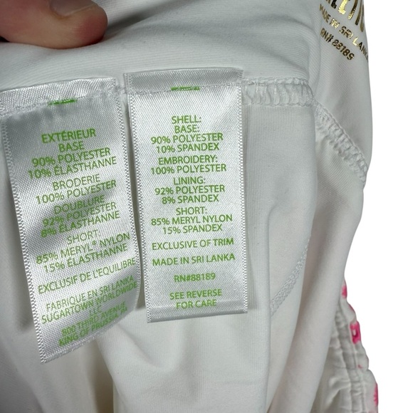 Lilly Pulitzer Luxletic Monica Embroidered Skort in Prosecco Pink Size 12 - Picture 12 of 12